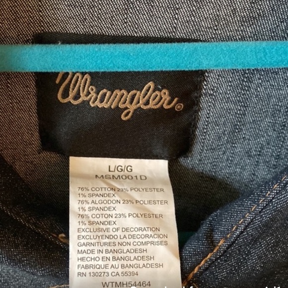 Wrangler Button Down Shirt Size L - Picture 2 of 6